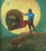 Odilon Redon The Fall of Icarus oil painting artist